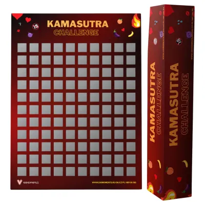 100Moments 100 Kamasutra Challenge - kaparós szexpóz poszter pároknak - A2: 5 898 Ft