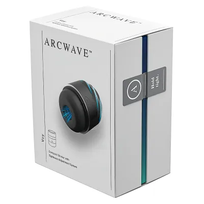 Arcwave Voy - szorító-forgó maszturbátor férfiaknak (fekete): 26 764 Ft