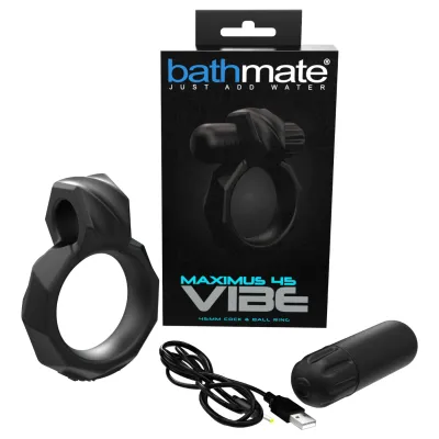 Bathmate Maximus Vibe 45 - akkus vibrációs péniszgyűrű (fekete): 14 165 Ft