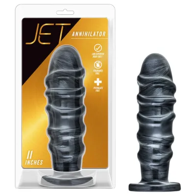 Blush Jet - <strong>XXL</strong> anál <strong>dildó</strong> (fekete): 19 677 Ft