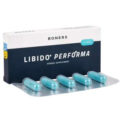 Boners Libido Performa - étrend-kiegészítő kapszula férfiaknak (5 db)