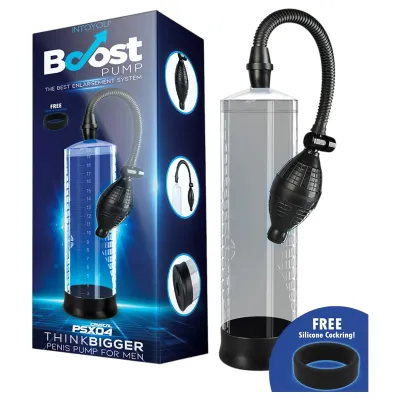 Boost PSX04 - kézi péniszpumpa mérőskálával (átlátszó) - 22 cm: 5 504 Ft