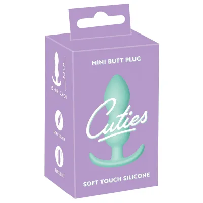 Cuties Mini Butt Plug - szilikon anál plug - menta (2,3cm): 4 953 Ft