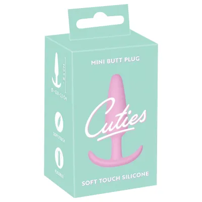 Cuties Mini Butt Plug - szilikon anál plug - pink (2,1cm): 5 346 Ft