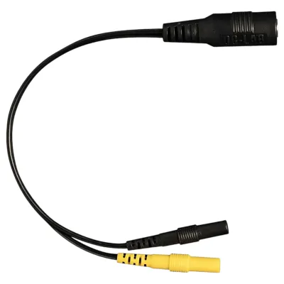 DG-LAB - elektróda elosztó 2,5 mm-es aljzatról 2 mm-esre (fekete): 1 331 Ft