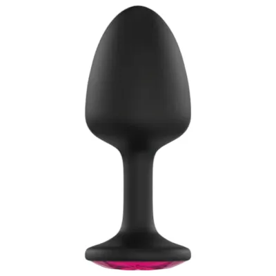 Dorcel Geisha Plug Ruby L - pink köves anál plug (fekete): 16 528 Ft