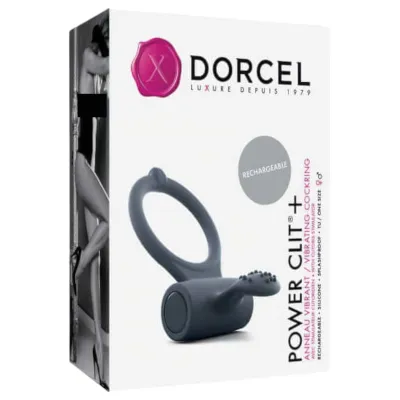 Dorcel Power Clit Plus - akkus, vibrációs <strong>péniszgyűrű</strong> (fekete): 11 803 Ft