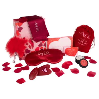 Dreamtoys Amour - <strong>bugyi</strong> vibrátor szett (piros): 26 764 Ft
