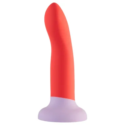 Dreamtoys Love Signal - kétszínű szilikon dildó közepes (piros): 6 291 Ft