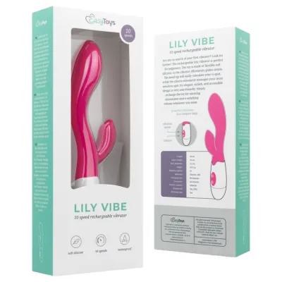 Easytoys Lily 2.0 - akkus, csiklókaros vibrátor (pink): 13 535 Ft