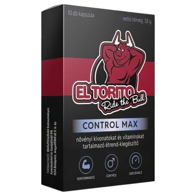 El Torito Control Max - késleltető kapszula (10 db): 7 079 Ft