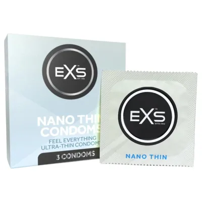 EXS Nano Thin - ultra vékony óvszer (3db): 1 173 Ft