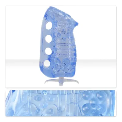 Fleshlight Fleshskins Grip Blue Ice - két végén nyitott maszturbátor (kék): 9 441 Ft