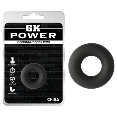 GK Power Doughnut - szilikon péniszgyűrű (fekete): 2 354 Ft