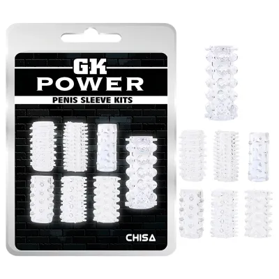GK Power - péniszköpeny szett (áttetsző) - 2 db: 3 142 Ft