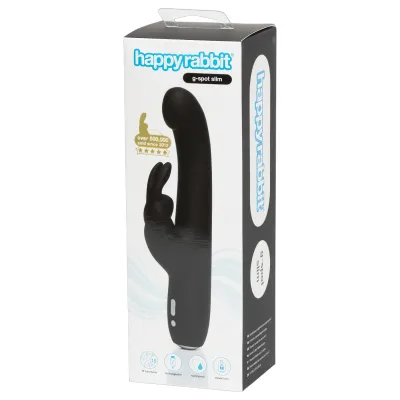 Happyrabbit G-Spot Slim - vibrátor (fekete): 21 724 Ft