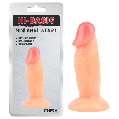 Hi-Basic Mini Anal Start - kezdő anál dildó (testszínű) - 11,5 cm: 2 354 Ft