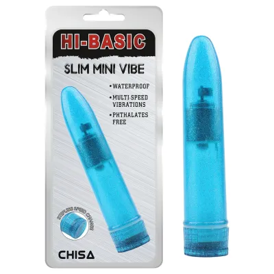 Hi-Basic Slim Mini Vibe - klasszikus mini rúdvibrátor (kék): 2 354 Ft