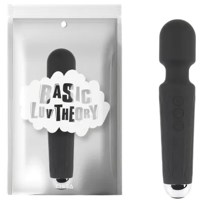 Hi-Basic Wacko Touch - akkus mini masszírozó vibrátor (wand) (fekete): 4 717 Ft