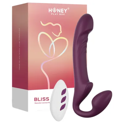 Honey Play Box Bliss - forgó gyöngyös <strong>felcsatolható vibrátor</strong> (lila): 33 850 Ft