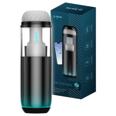 Kaotik Labs Cocoon - melegítős vibráló interaktív <strong>maszturbátor</strong> (átlátszó): 46 449 Ft