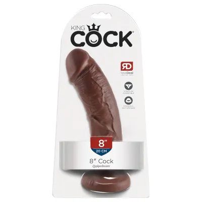 King Cock 8 dildó (20cm) - barna: 10 858 Ft