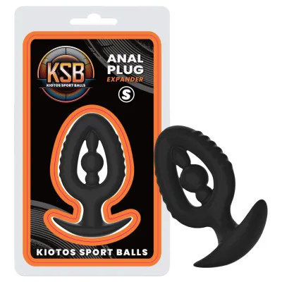 Kiotos - szilikon análplug tágítóval S (fekete): 3 929 Ft