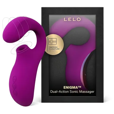 LELO Enigma - akkus, vízálló, 2in1 G-pont vibrátor (lila): 59 047 Ft