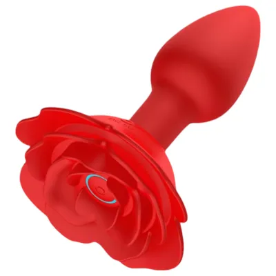 Rose Plug - akkus, rádiós anál vibrátor (piros): 12 591 Ft