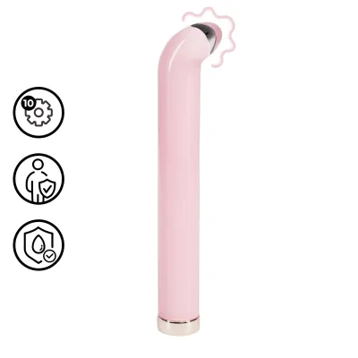 Loveline - G-pontos üveg vibrátor (rózsaszín): 13 378 Ft