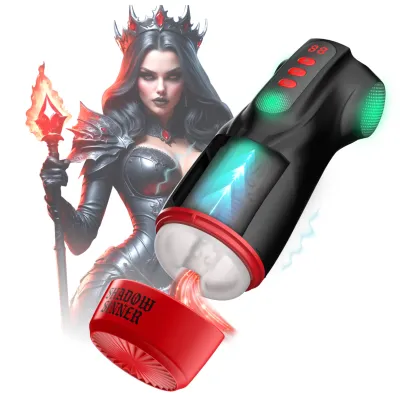 Masturs Raven - szopó-rezgő AR maszturbátor (fekete): 36 213 Ft