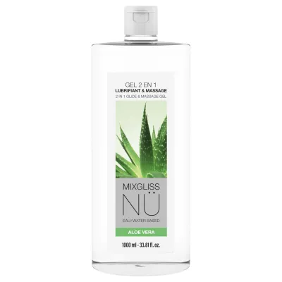 Mixgliss Nu Aloe Vera - nuru masszázs gél és síkosító (1000ml)