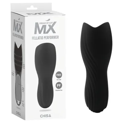 MX Fellatio Performer - vibrációs, orális maszturbátor (fekete): 11 016 Ft
