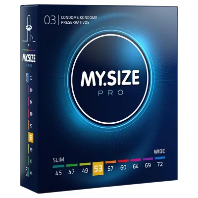 My.Size PRO - egyedi méretű óvszer - 53 mm (3 db): 2 354 Ft