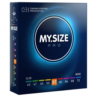 My.Size PRO - egyedi méretű óvszer - 57 mm (3 db): 2 354 Ft