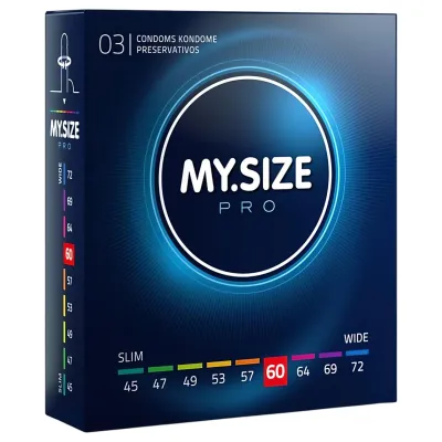 My.Size PRO - egyedi méretű óvszer - 60 mm (3 db): 2 354 Ft