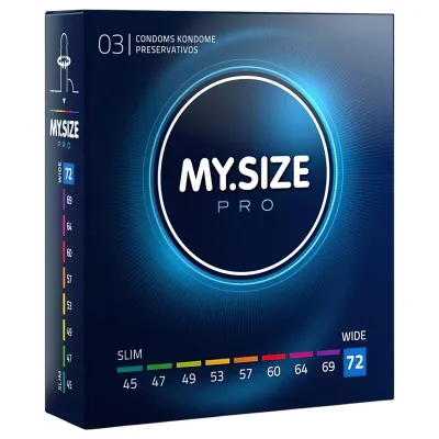 My.Size PRO - egyedi méretű óvszer - 72 mm (3 db): 2 354 Ft