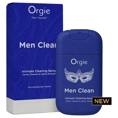 Orgie Men Clean - intim tisztító és frissítő spray férfiaknak (30ml): 4 717 Ft