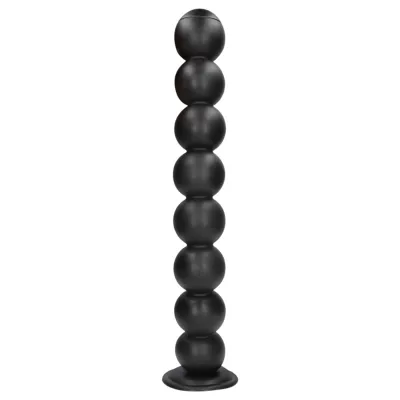 Ouch! Balls of Lust - óriás anál gyöngysor (fekete) - 55 cm: 35 425 Ft