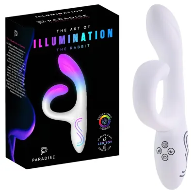 Paradise Illumination - világító csiklókaros vibrátor (fehér): 45 661 Ft