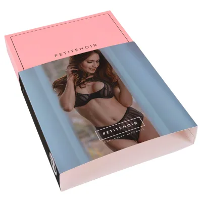 Petite Noir Exclusive - csíkos melltartó szett (fekete): 18 106 Ft