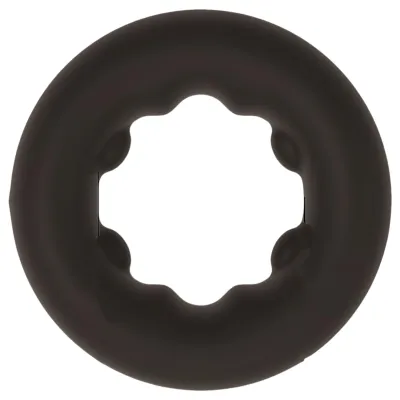 Pulselock Cocktura - pöttyös szilikon péniszgyűrű (fekete) - 27mm: 3 142 Ft