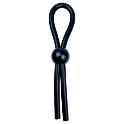 Pulselock Forge - állítható lasszós szilikon péniszgyűrű (fekete): 2 276 Ft