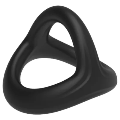 Pulselock Taur - Y-formájú pénisz- és heregyűrű (fekete) - S