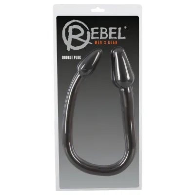 Rebel Double Plug - dupla kúp anál plug (fekete): 12 984 Ft