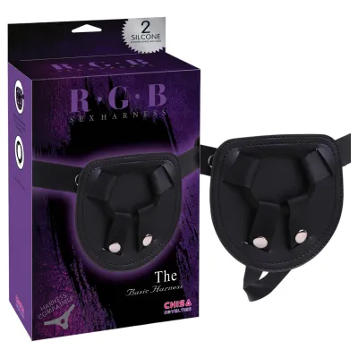 R.G.B The Basic Harness - univerzális strap-on hám (fekete): 4 717 Ft