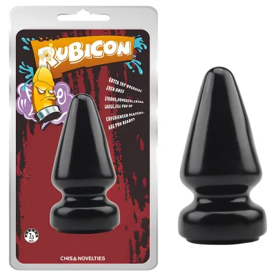 Rubicon - XL anál plug tapadókoronggal (fekete): 10 228 Ft