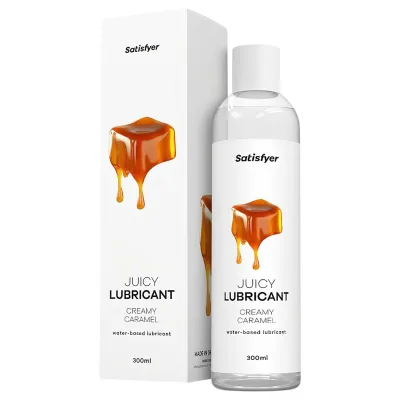Satisfyer Juicy Creamy Caramel - ízesített síkosító (300ml): 3 299 Ft