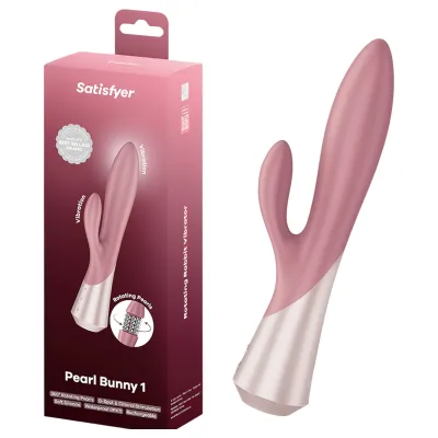 Satisfyer - Pearl Bunny 1 forgógyöngyös nyuszivibrátor (pink): 30 701 Ft