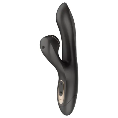 Satisfyer Pro+ G-Spot Battery - léghullámos G-pont- és csiklóvibrátor (fekete): 14 953 Ft